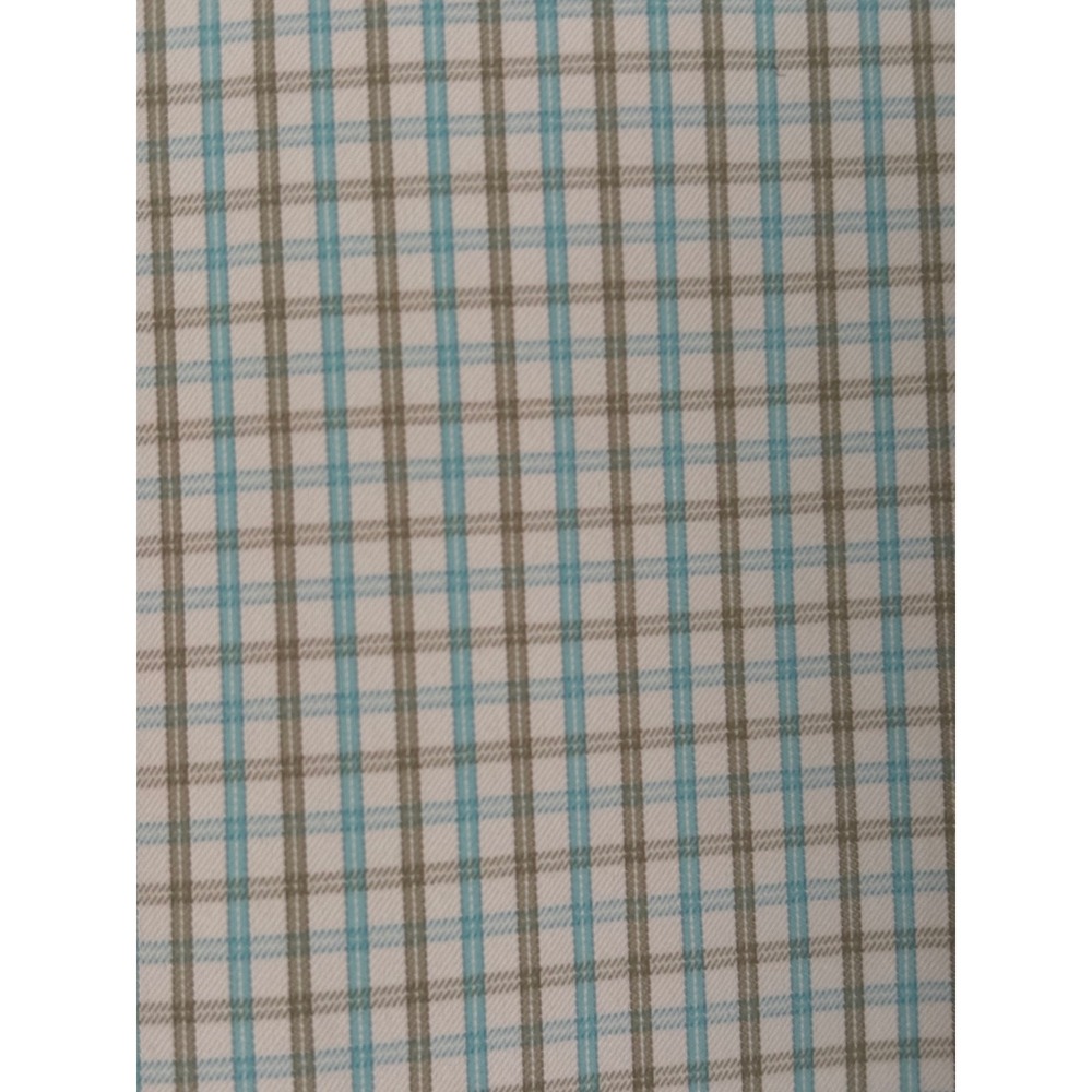 Peter Millar Summer Comfort Mens XXL Plaid Button Down Shirt Blue Tan Performan - Picture 2 of 5